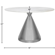 Meridian Furniture Emery White Marble Dining Table