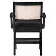Meridian Furniture Abby Black Vegan Leather Dining Arm Chair (Set of 2)