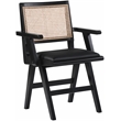 Meridian Furniture Abby Black Vegan Leather Dining Arm Chair (Set of 2)