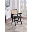 Meridian Furniture Abby Black Vegan Leather Dining Arm Chair (Set of 2)