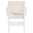 Meridian Furniture Abby White Vegan Leather Dining Arm Chair (Set of 2)