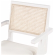 Meridian Furniture Abby White Vegan Leather Dining Arm Chair (Set of 2)