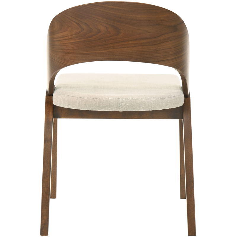 Meridian Furniture Woodson Beige Linen-Like Polyester Dining Chair (Set of 2)