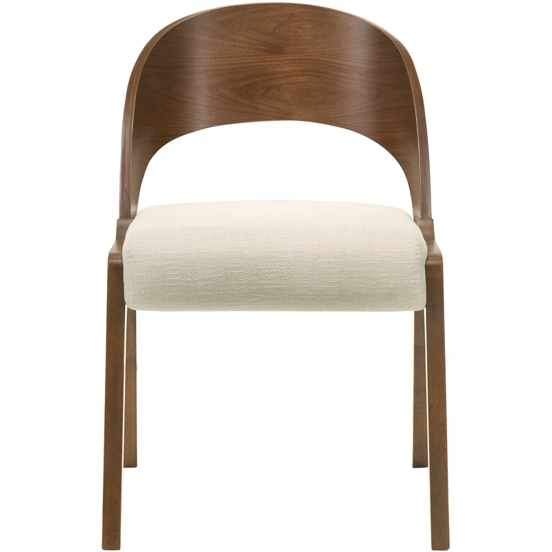 Meridian Furniture Woodson Beige Linen-Like Polyester Dining Chair (Set of 2)
