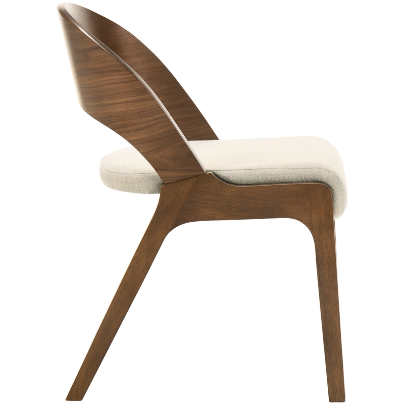 Meridian Furniture Woodson Beige Linen-Like Polyester Dining Chair (Set of 2)