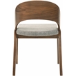 Meridian Furniture Woodson Grey Linen-Like Polyester Dining Chair (Set of 2)