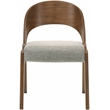 Meridian Furniture Woodson Grey Linen-Like Polyester Dining Chair (Set of 2)