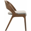 Meridian Furniture Woodson Grey Linen-Like Polyester Dining Chair (Set of 2)