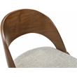 Meridian Furniture Woodson Grey Linen-Like Polyester Dining Chair (Set of 2)
