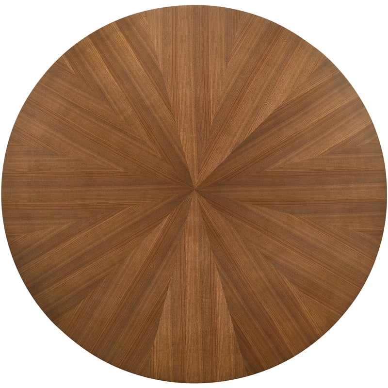 meridian furniture woodson rich walnut veneer dining table