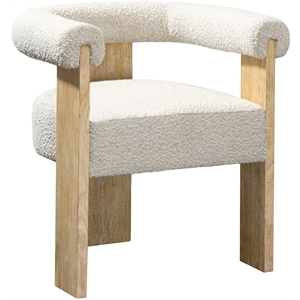 Meridian Furniture Barrel Cream Dining Chair