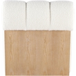 Meridian Furniture Swoon Cream Faux Sheepskin Accent Chair