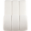Meridian Furniture Swoon Cream Faux Sheepskin Accent Chair