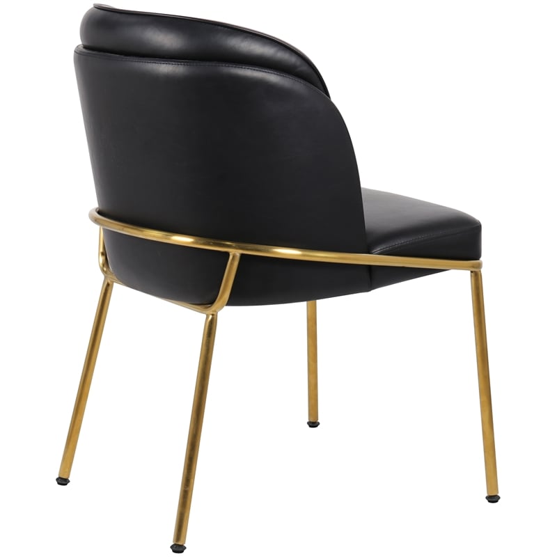 Meridian Furniture Jagger Black Vegan Leather Dining Chair (Set of 2)