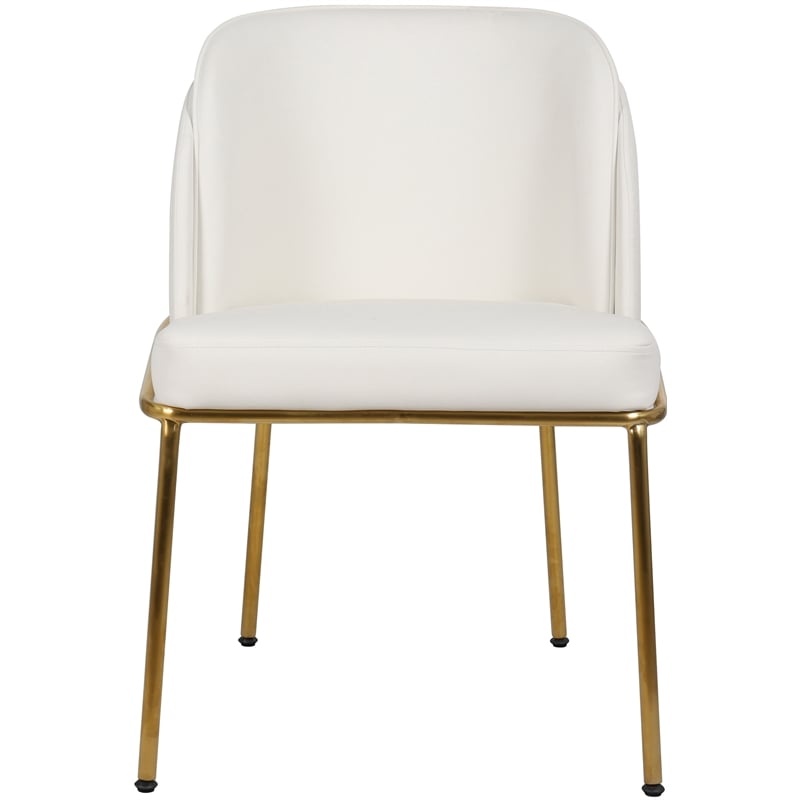 Meridian Furniture Jagger White Vegan Leather Dining Chair (Set of 2)