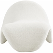 Meridian Furniture Theodore Cream Faux Shearling Accent Chair