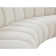Meridian Furniture Infinity Cream Boucle Fabric 3pc. Modular Sectional