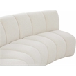Meridian Furniture Infinity Cream Boucle Fabric 3pc. Modular Sectional