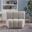 Meridian Furniture Infinity Brown Boucle Fabric Modular Chair
