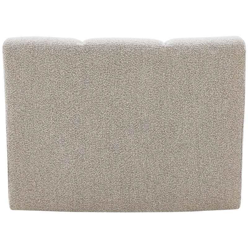 Meridian Furniture Infinity Brown Boucle Fabric Modular Chair