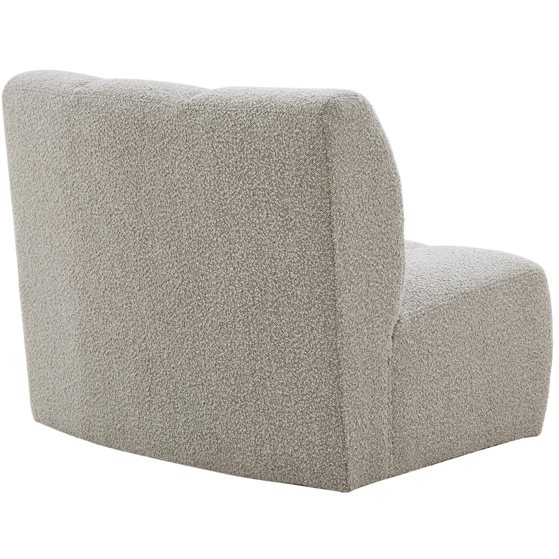 Meridian Furniture Infinity Brown Boucle Fabric Modular Chair