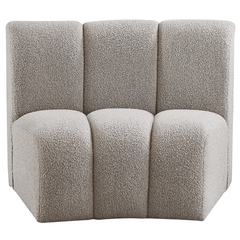 Meridian Furniture Infinity Brown Boucle Fabric Modular Chair