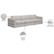 Meridian Furniture Beckham Beige Durable Linen Textured Fabric Modular Sofa