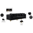 Meridian Furniture Tremblay Black Velvet Modular Sofa