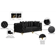 Meridian Furniture Tremblay Black Velvet Modular Sofa