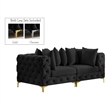Meridian Furniture Tremblay Black Velvet Modular Sofa