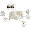 Meridian Furniture Tremblay Cream Velvet Corner Chair