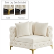 Meridian Furniture Tremblay Cream Velvet Corner Chair