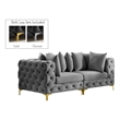 Meridian Furniture Tremblay Grey Velvet Modular Sofa