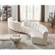 Meridian Furniture Infinity Cream Boucle Fabric 6pc. Modular Sectional