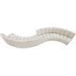 Meridian Furniture Infinity Cream Boucle Fabric 6pc. Modular Sectional