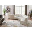 Meridian Furniture Infinity Cream Boucle Fabric 8pc. Modular Sectional