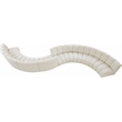 Meridian Furniture Infinity Cream Boucle Fabric 8pc. Modular Sectional