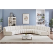 Meridian Furniture Infinity Cream Boucle Fabric 6pc. Modular Sectional