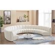 Meridian Furniture Infinity Cream Boucle Fabric 8pc. Modular Sectional