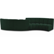 Meridian Furniture Infinity Green Boucle Fabric 4pc. Modular Sectional