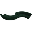 Meridian Furniture Infinity Green Boucle Fabric 6pc. Modular Sectional