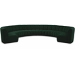 Meridian Furniture Infinity Green Boucle Fabric 9pc. Modular Sectional