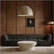Meridian Furniture Tuft Black Velvet Modular Sofa