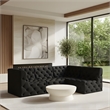 Meridian Furniture Tuft Black Velvet Modular Sectional