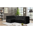 Meridian Furniture Tuft Black Velvet Modular Sectional