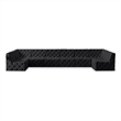 Meridian Furniture Tuft Black Velvet Modular Sectional