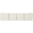 Meridian Furniture Tuft Cream Velvet Modular Sofa