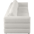 Meridian Furniture Beckham Beige Durable Linen Textured Fabric Modular Sofa