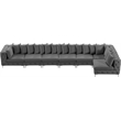 Meridian Furniture Tremblay Grey Velvet Modular Sectional