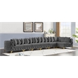 Meridian Furniture Tremblay Grey Velvet Modular Sectional
